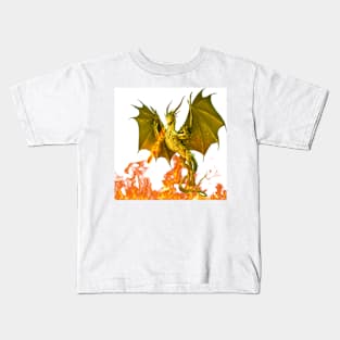 Fire-breathing dragon Kids T-Shirt